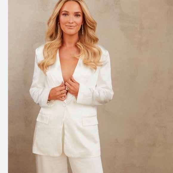 Vici Jonelle Pocketed Satin Blazer NWT Sz XL - Picture 5 of 16